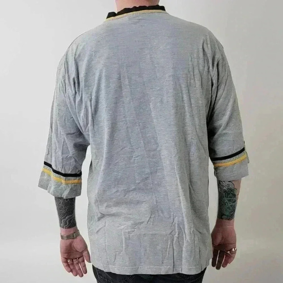 Vintage Y2k Pittsburgh Steelers NFL Oversized Jersey VNeck Tee - Picture 3 of 7